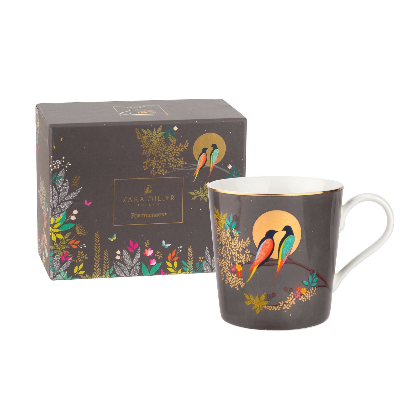 Sara Miller Chelsea Dark Grey Mug - SM Chelsea Mug Dark Grey Sterling Home 2