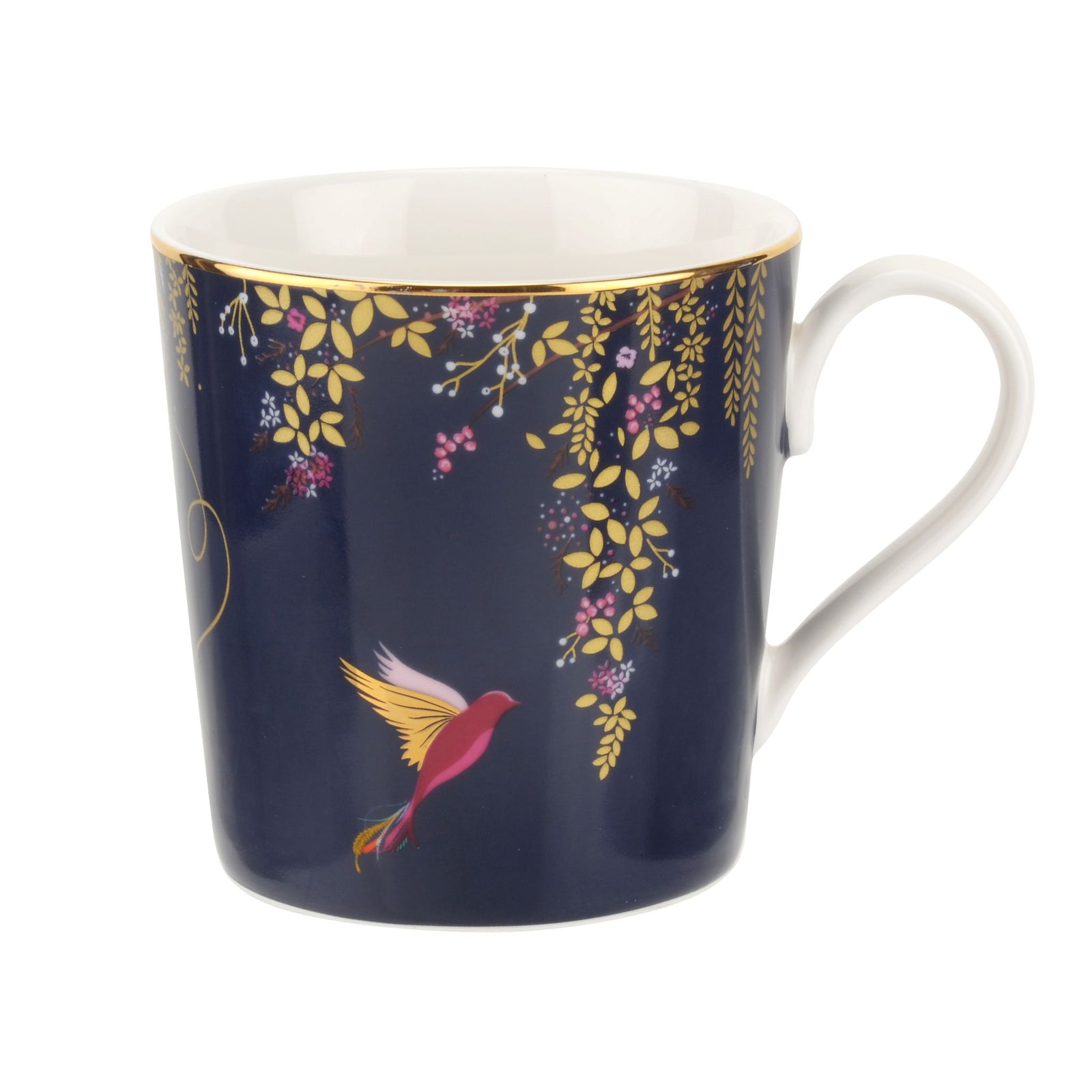 Sara Miller Chelsea Blue Mug - SM Chelsea Mug Navy Sterling Home 1