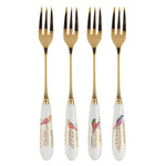 Sara Miller Chelsea Set Of 4 Pastry Forks - SM Chelsea Pastry Forks Set of 4 Sterling Home 1