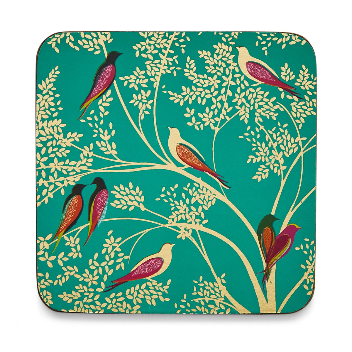Sara Miller Chelsea Set Of 6 Green Coasters - SM Chelsea Green Coaster Set of 6 Sterling Home 1