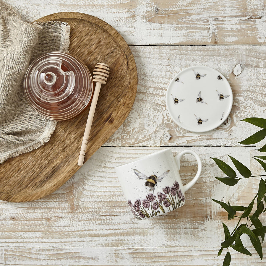 Wrendale Bee Mug & Coaster - Wrendale Bee Mug & Coaster