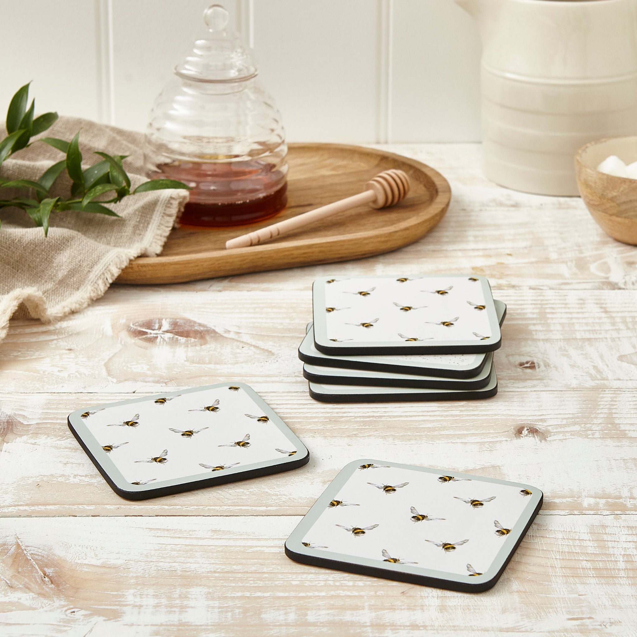 Wrendale Bee Coasters Set Of 6