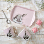 Wrendale Rabbit Mug & Tray Set