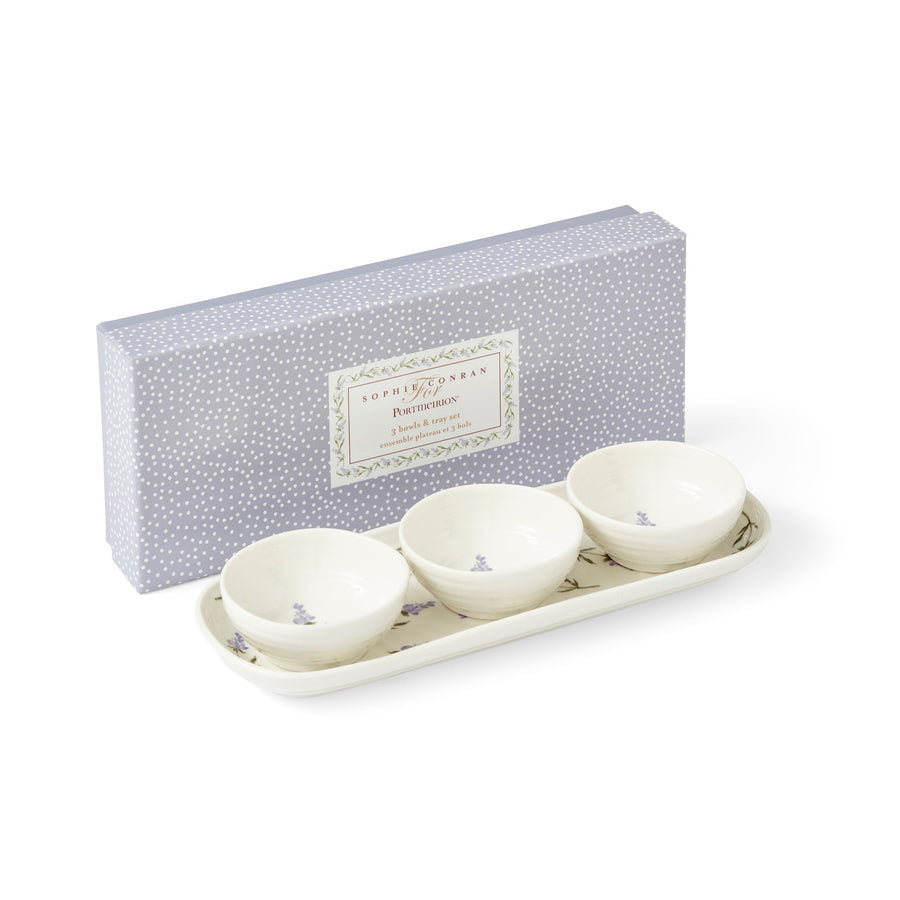 Sophie Conran Lavendula 3 Bowl & Tray Set Sterling Home 2