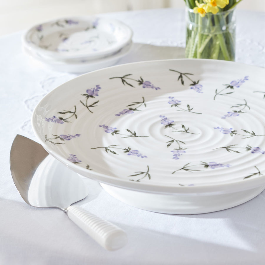 Sophie Conran Lavendula Footed Cake Plate Sterling Home 1