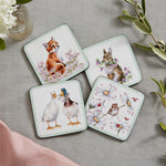 Wrendale Wildflower Coasters Set Of 4