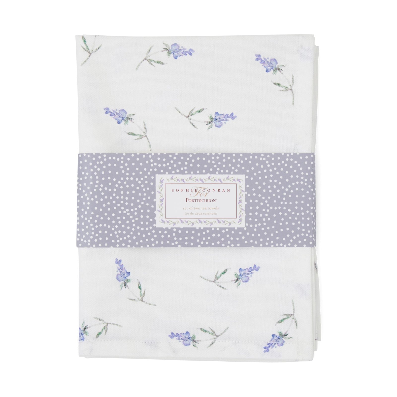 Sophie Conran Lavendula Tea Towel Set Of 2 - SC Lavendula Tea Towel Set Of 2 Sterling Home 3