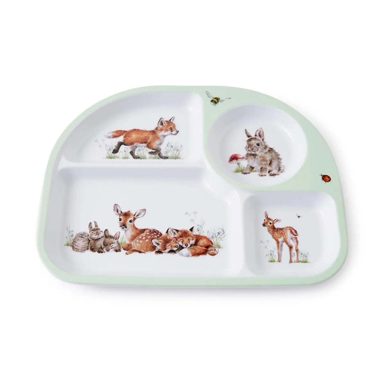 Little Wren Divided Plate And Bowl Set - LW Divided Plate Bowl 2pc Set Sterling Home 3
