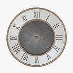 Antique Gold Wood and Geo Print Mirror Wall Clock Sterling Home 2