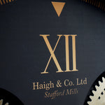 Black and Champagne Metal Cogs Wall Clock Sterling Home 3