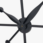 Black Metal Clock Large 120cm - Black Metal Clock Large 120cm Sterling Home 4