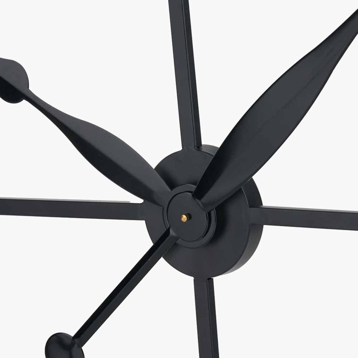 Black Metal Clock Large 120cm - Black Metal Clock Large 120CM Sterling Home 4