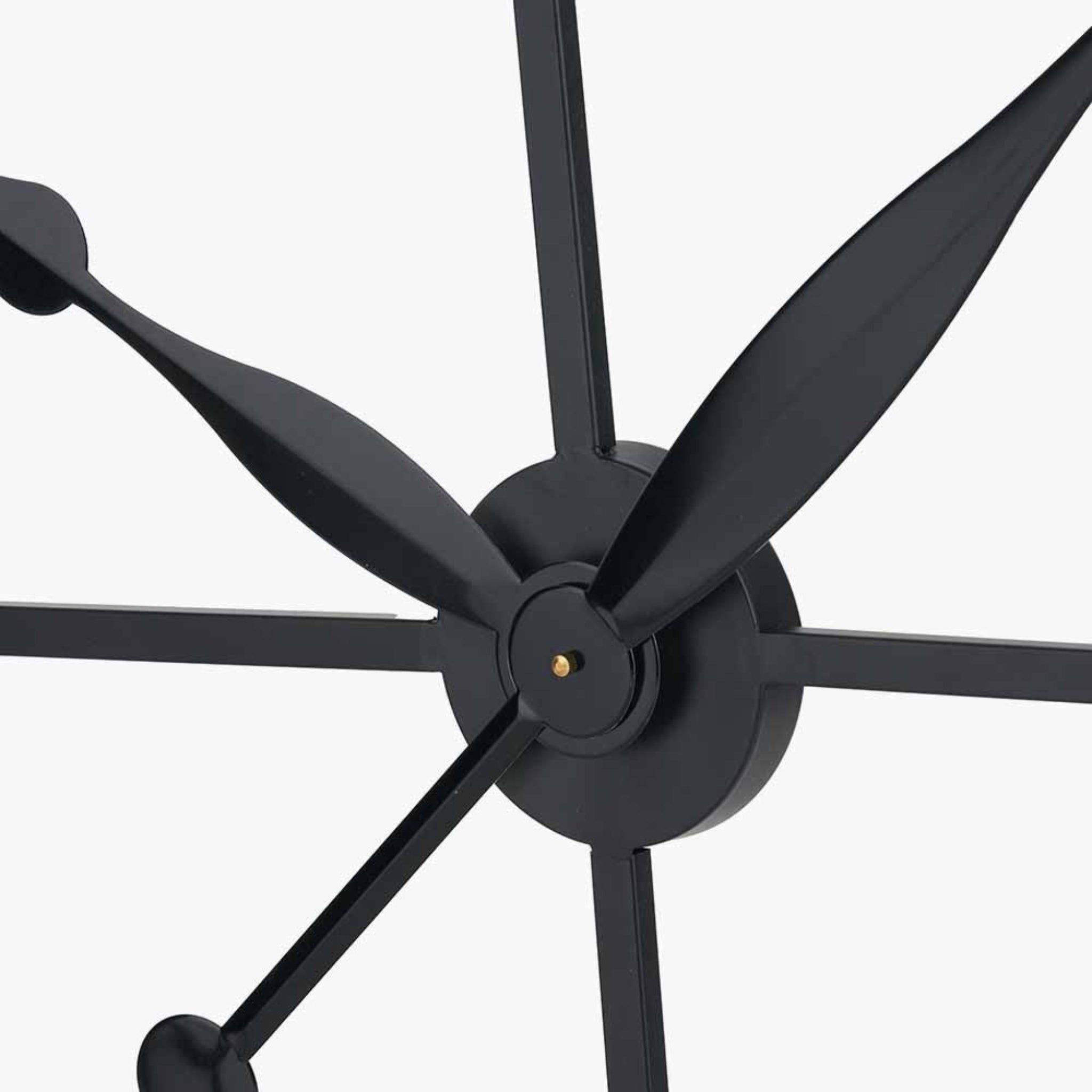 Black Metal Clock Large 120cm - Black Metal Clock Large 120cm Sterling Home 4