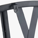 Black Metal Clock Large 120cm - Black Metal Clock Large 120cm Sterling Home 3