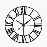 Black Metal Clock Large 120cm - Black Metal Clock Large 120cm Sterling Home 2