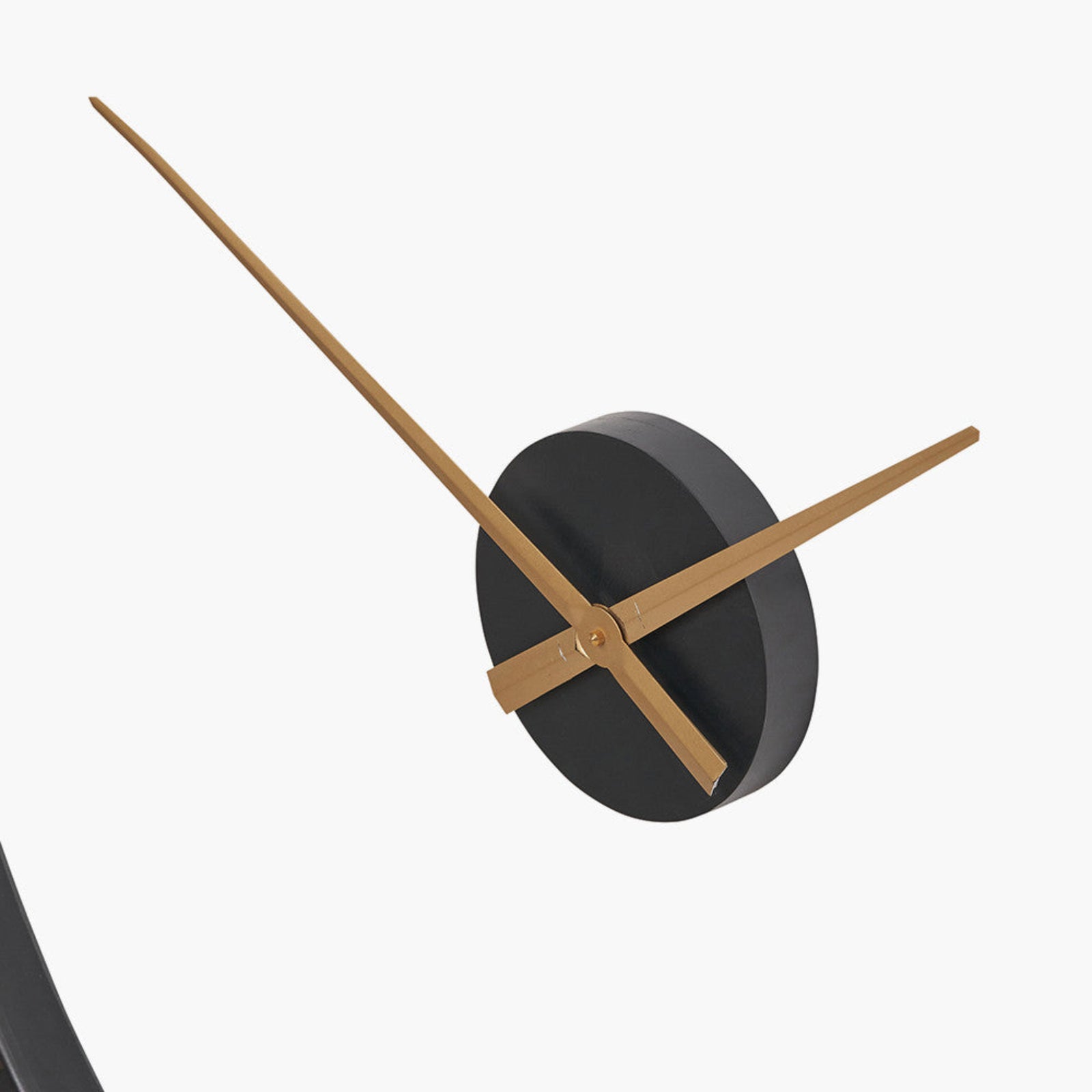 Black and Gold 2 Piece Open Wall Clock 120Cm - Black and Gold 2 Piece Open Wall Clock 120CM Sterling Home 3