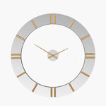 Mirror and Gold 2 Piece Open Wall Clock 120Cm Sterling Home 2