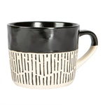 Dash Two Tone Black Mug - Two Tone Dash Black Mug Sterling Home 3