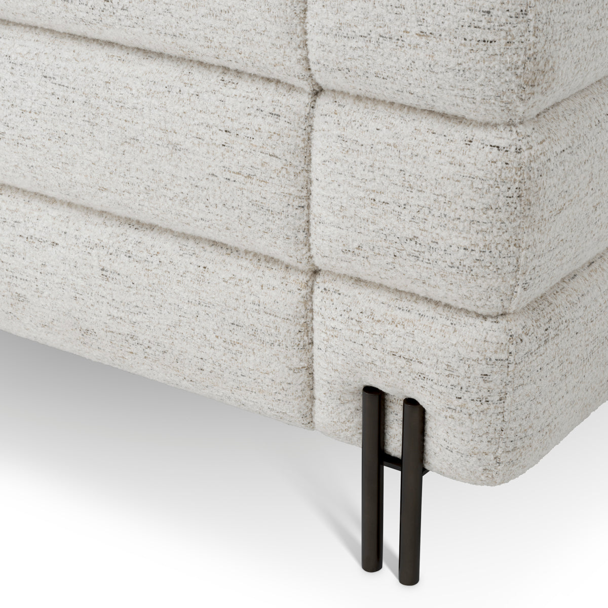 Eichholtz York 2 Seater Sofa Seashell Off-White With Bronze Legs - 2 Seater Sofa Seashell Off-White 2 Seater Sofas Sterling Home 7