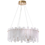 Eichholtz Pizzorni Chandelier Antique Brass Finish and Alabaster - Chandelier Pizzorni Accessories Sterling Home 7