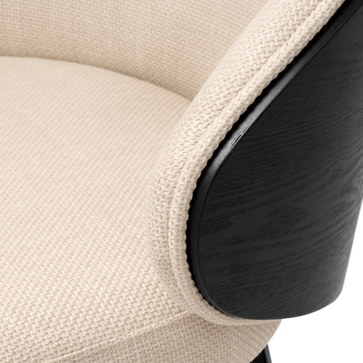 Eichholtz Camerota Swivel Bar Stool Scalea Sand Black Wooden Back & Legs - Swivel Bar Stool Scalea Sand Black Wooden Back Dining Chair Sterling Home 7