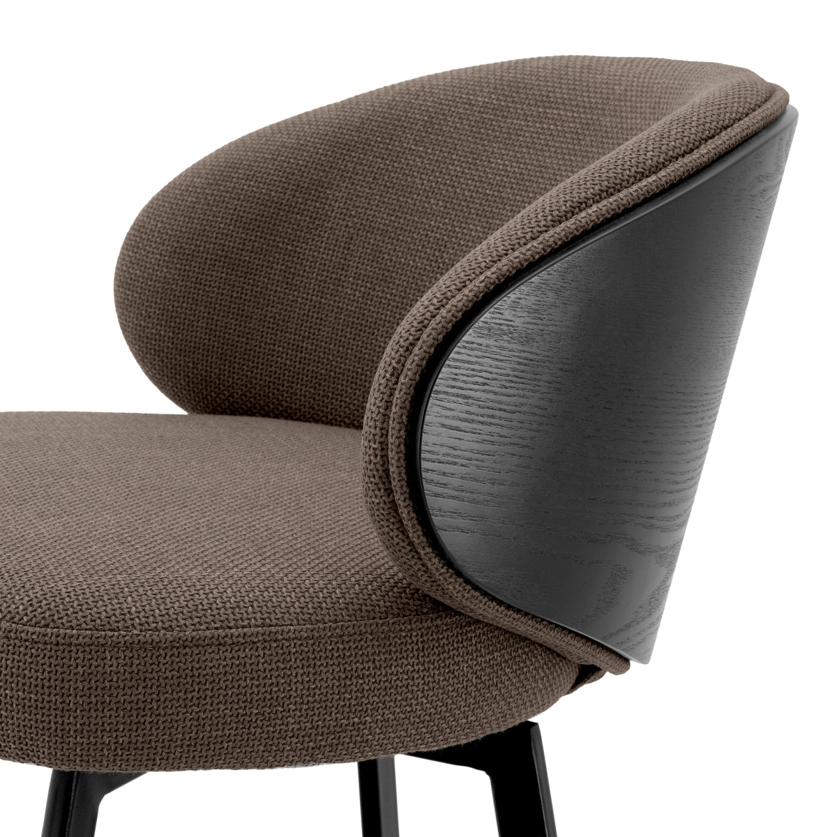Eichholtz Camerota Swivel Bar Stool Scalea Grey Black Wooden Back - Swivel Bar Stool Scalea Grey Black Wooden Back Dining Chairs Sterling Home 7