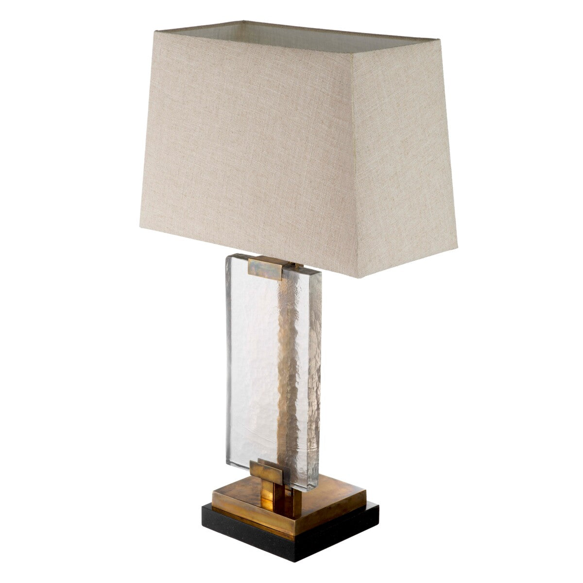 Eichholtz James Table Lamp Vintage Brass Black Granite Base - Table Lamp James Accessories Sterling Home 7