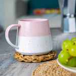 Flecked Two Tone Pink Mug - Two Tone Flecked Belly Pink Mug Sterling Home 2
