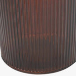 Pecan Brown Recycled Glass Ribbed Vase Tall 72Cm - Pecan Brown Recycled Glass Ribbed Vase Tall 72Cm Sterling Home 5