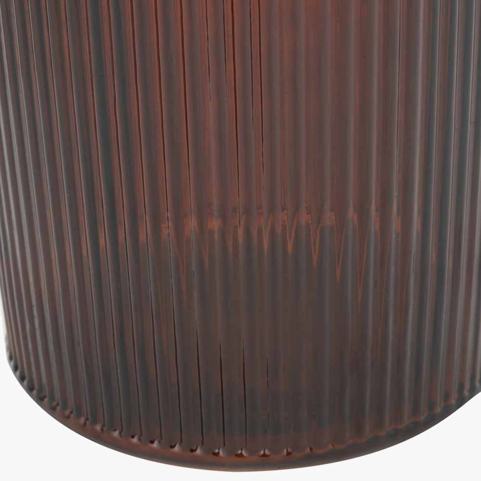 Pecan Brown Recycled Glass Ribbed Vase Tall 72Cm - Pecan Brown Recycled Glass Ribbed Vase Tall 72Cm Sterling Home 5