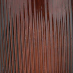 Pecan Brown Recycled Glass Ribbed Vase Tall 72Cm - Pecan Brown Recycled Glass Ribbed Vase Tall 72Cm Sterling Home 4