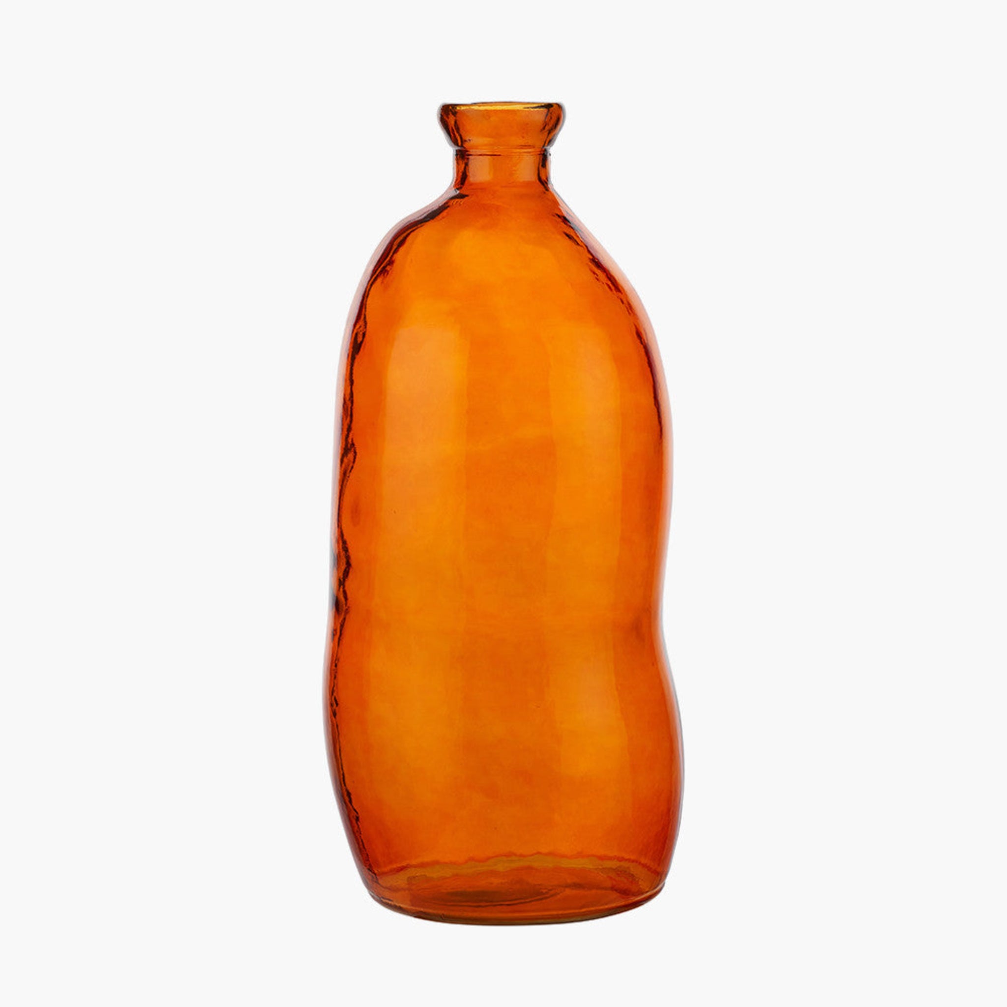 Orange Organic Shaped Glass Tall Vase 73Cm - Orange Organic Shaped Glass Tall Vase 73Cm Sterling Home 2