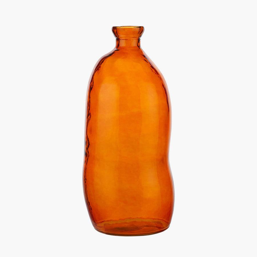 Orange Organic Shaped Glass Tall Vase 73Cm - Orange Organic Shaped Glass Tall Vase 73Cm Sterling Home 2