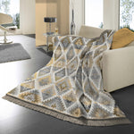 Ikat Diamond Brown Throw - Ikat Diamond Brown 140x180CM Sterling Home 1