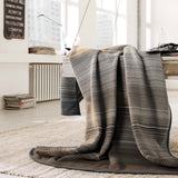 Barcode Stripe Brown Throw