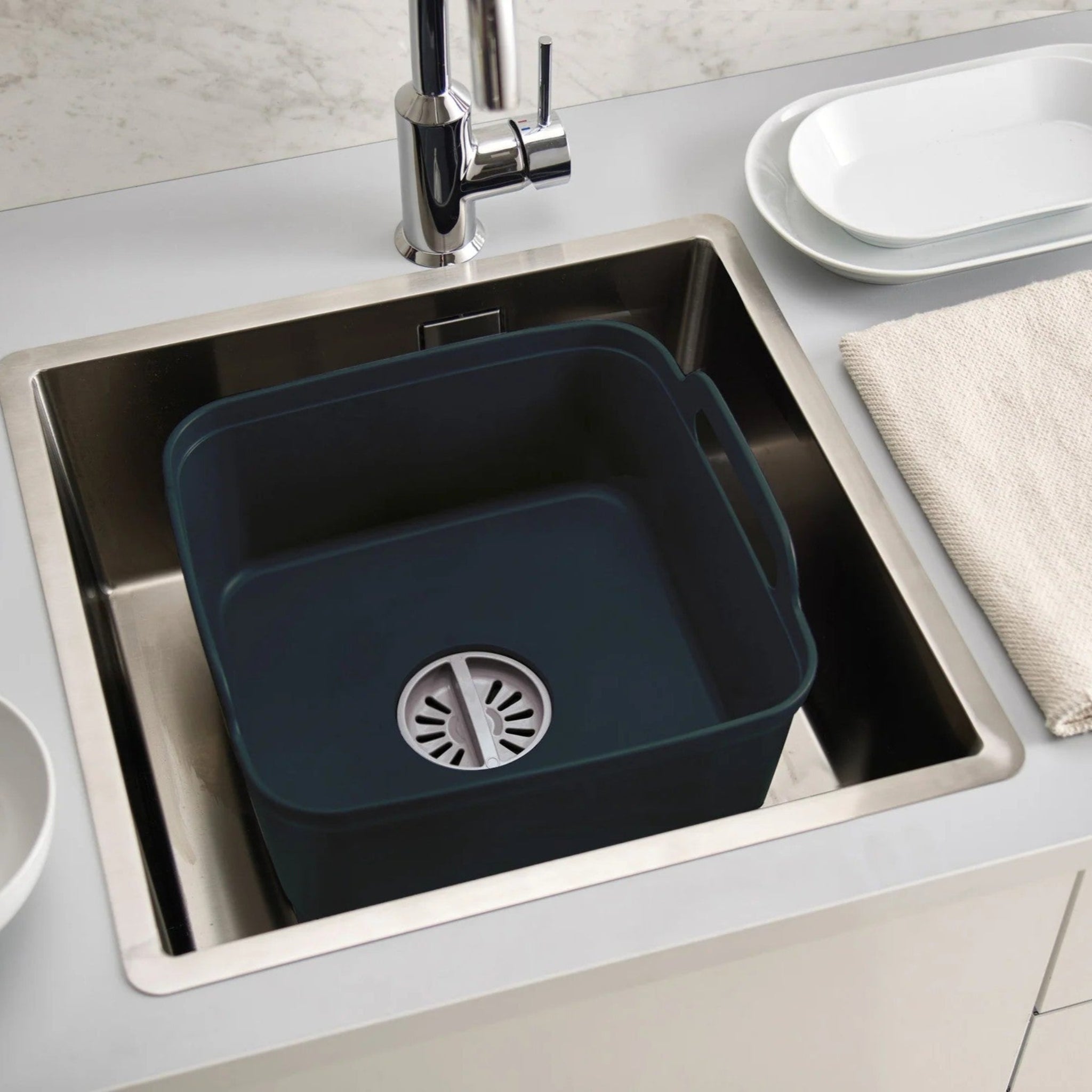 Joseph Joseph Grey Washing Up Bowl - Wash & Drain Wash Up Bowl Grey Sterling Home 1