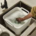 Joseph Joseph Green Grey Wash & Drain Bowl - Wash&Drain Bowl Light Stone Sage Sterling Home 2