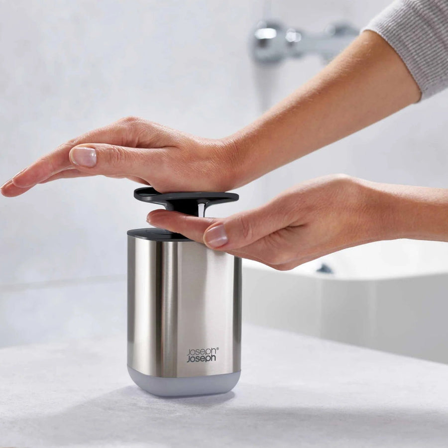 Joseph Joseph Grey Presto Soap Dispenser - Presto Steel Soap Pump Grey Sterling Home 1