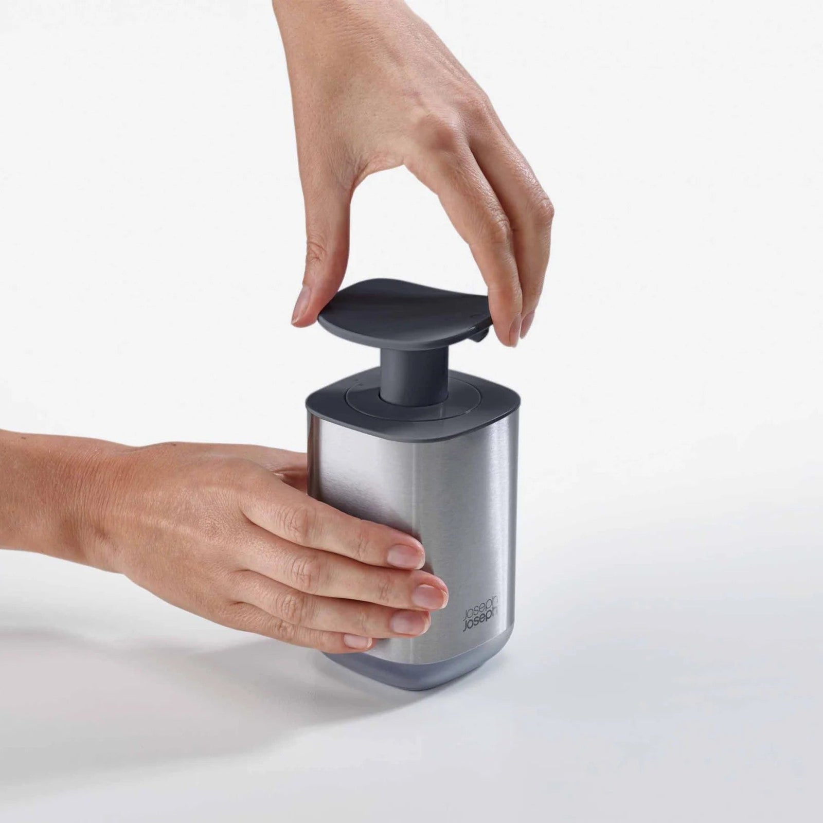 Joseph Joseph Grey Presto Soap Dispenser - Presto Steel Soap Pump Grey Sterling Home 2