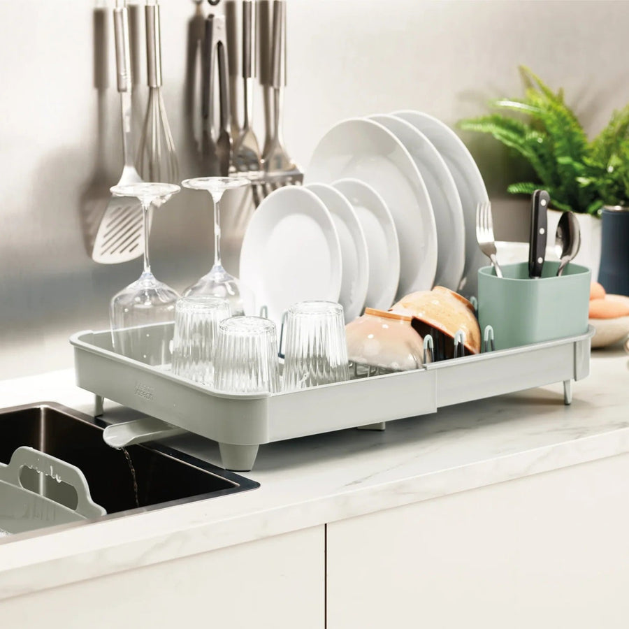 Joseph Joseph Grey Extend Dish Rack - Extend Dish Rack Stone Sage Sterling Home 1