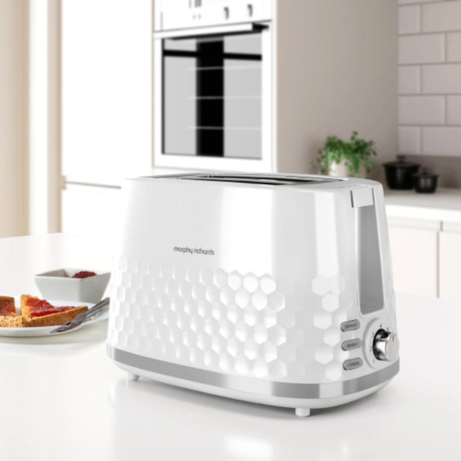 Hive White 2 Slice Toaster Sterling Home 1