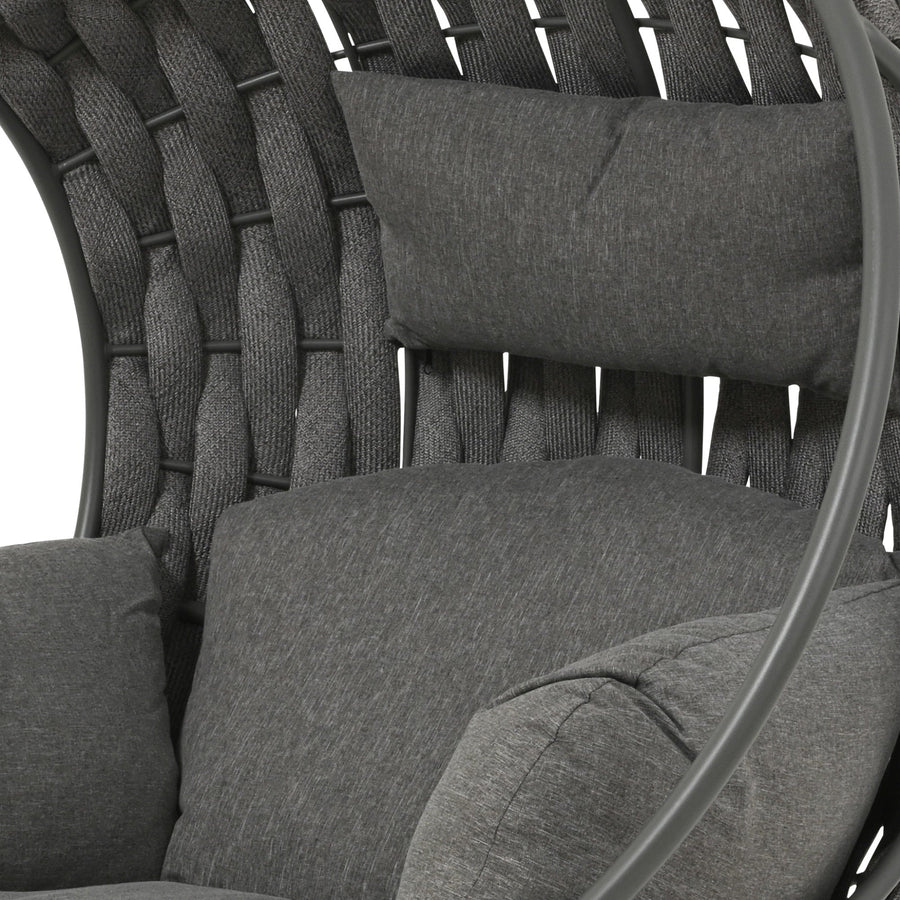 Grey Outdoor Swivel Chair - Outdoor Swivel Chair Grey Sterling Home 2