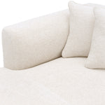 Eichholtz Corso 2 Seater Chaise Left Lyssa Off-White Black Base - 2 Seater Chaise Left Lyssa Off-White Chaise Sofas Sterling Home 8