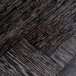 Eichholtz Melchior Oval Dining Table Charcoal Oak Veneer / Bronze Finish - Oval Dining Table Charcoal Oak Veneer / Bronze Finish. Dining Tables Sterling Home 8