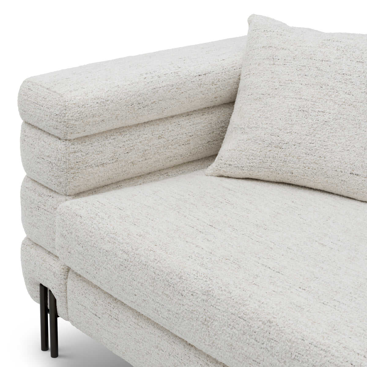 Eichholtz York 2 Seater Sofa Seashell Off-White With Bronze Legs - 2 Seater Sofa Seashell Off-White 2 Seater Sofas Sterling Home 8