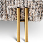 Eichholtz York 3 Seater Sofa Mademoiselle Beige Brushed Brass Legs - 3 Seater Sofa Mademoiselle Beige 3 Seater Sofas Sterling Home 8