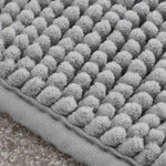 Catherine Lansfield Bobble Bathmat Silver Accessories Sterling Home 3