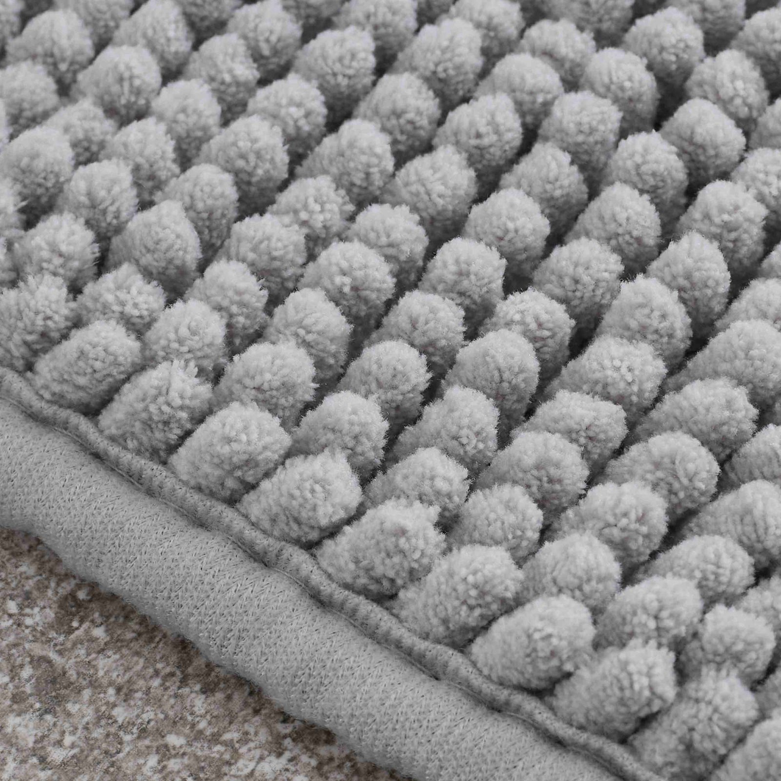 Catherine Lansfield Bobble Bathmat Silver - CL Bobble Bathmat Silver Accessories Sterling Home 3