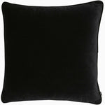 Luxe Velvet Black Square Cushion - Luxe Velvet Piped Black 43x43CM Cushion Accessories Sterling Home 1