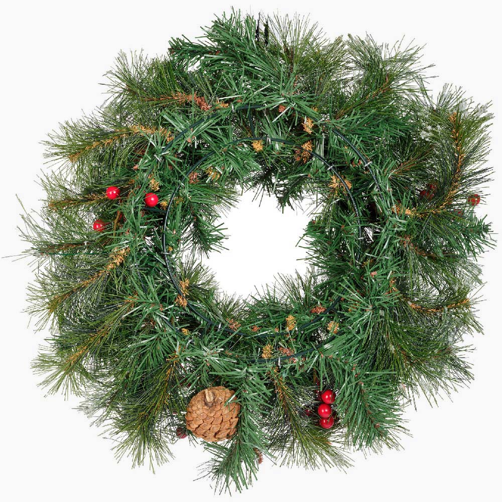 Ipswitch Frosted Wreath - Ipswitch Frosted Indoor Wreath 50CM Accessories Sterling Home 2